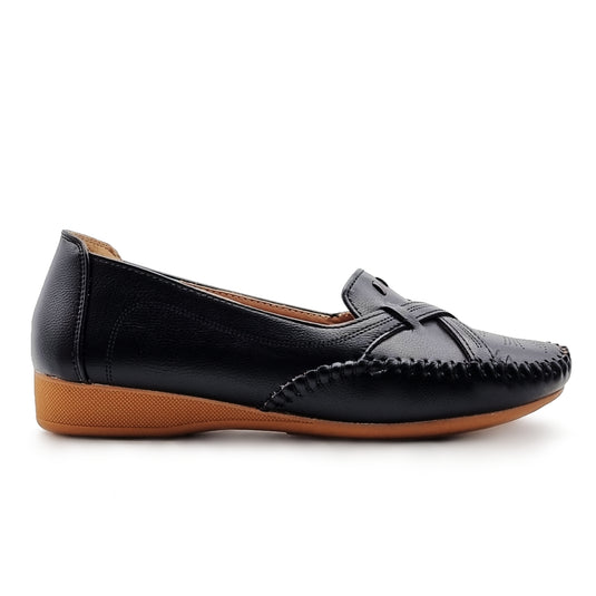 Crossed Vamp Loafers Shoes