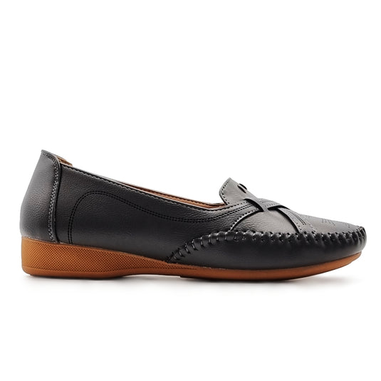 Crossed Vamp Loafers Shoes