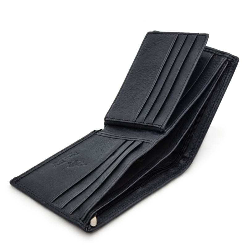 Load image into Gallery viewer, Genuine Leather Black BiFold Wallet
