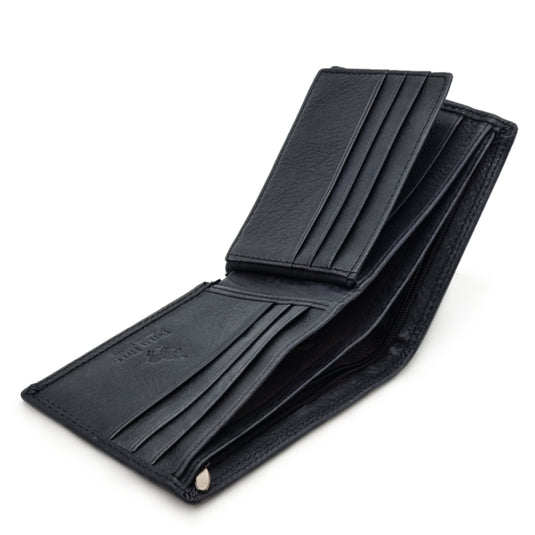 Genuine Leather Black BiFold Wallet