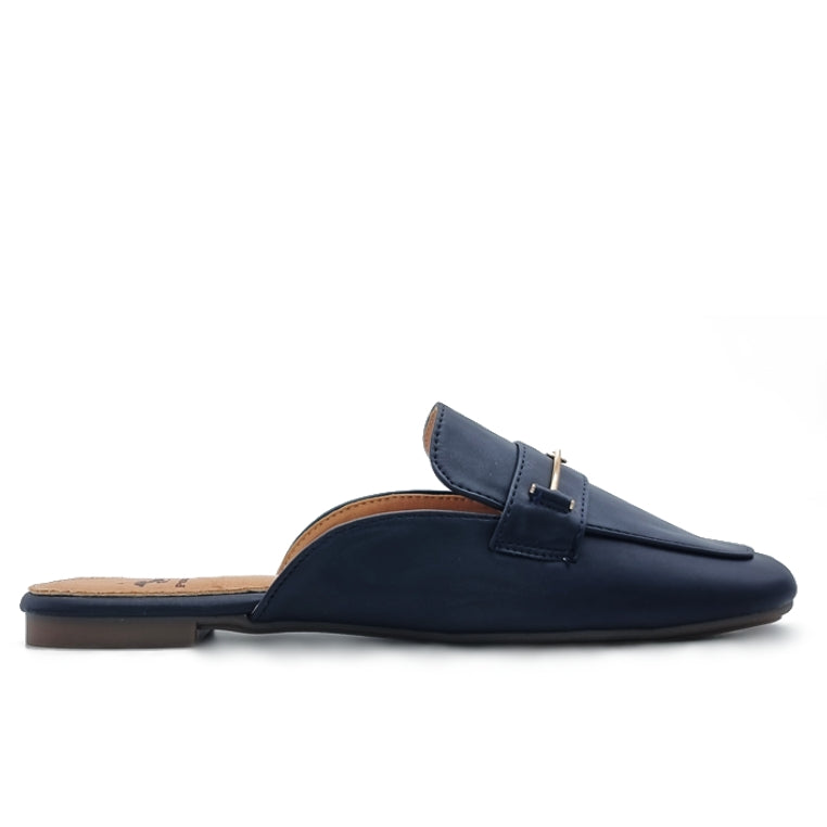 Slide On Flat Mule Heels