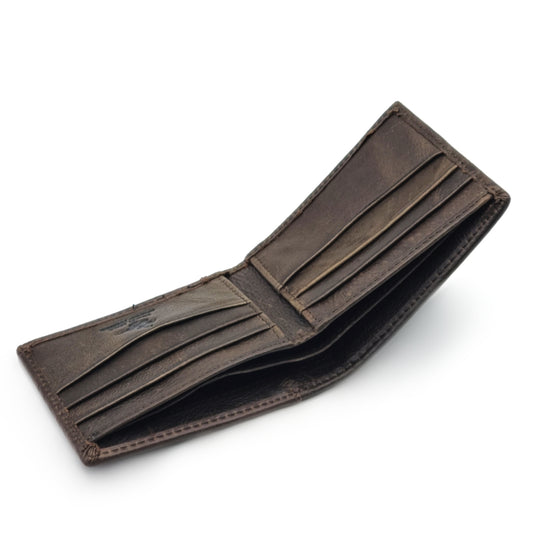 Mens Short Genuine Leather BiFold Wallet