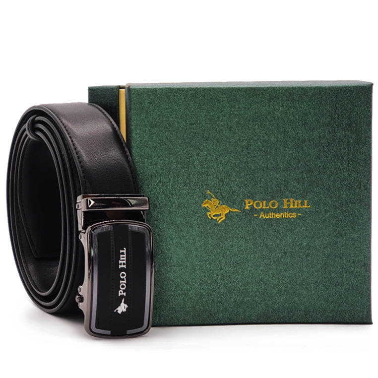 Premium Series Faux Leather Automatic Buckle 140cm Belt Gift Box