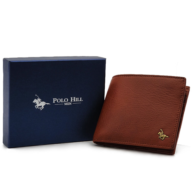 Load image into Gallery viewer, Genuine Leather RFID Blocking Bifold Wallet with Gift Box - Coin Pouch
