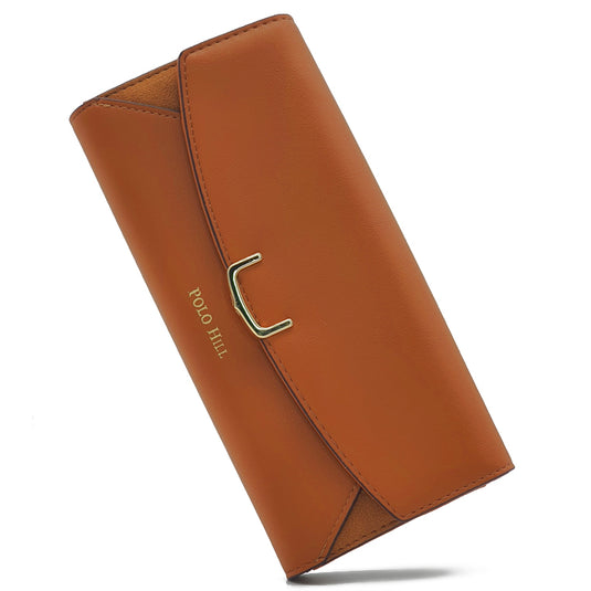 Long Flap Over Tri-Fold Wallet