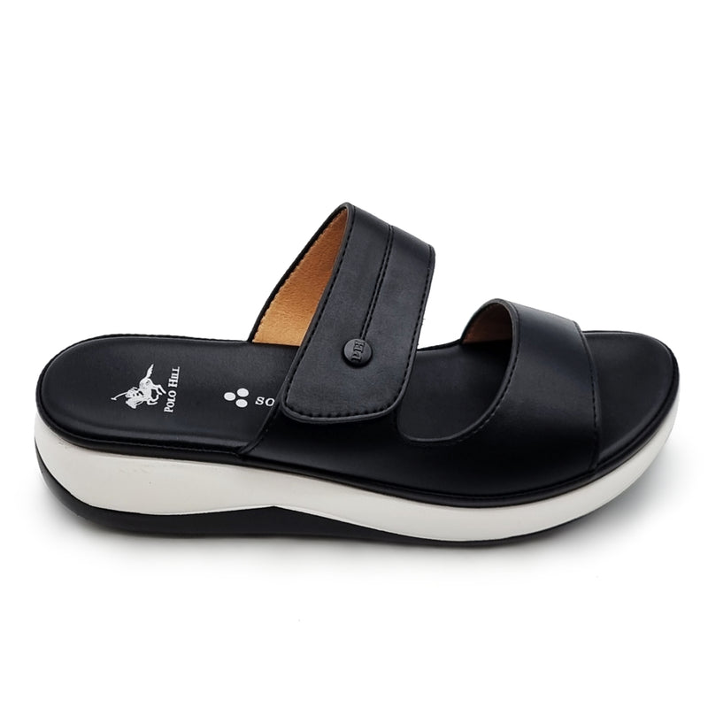 Load image into Gallery viewer, Two-Tone MidSole Sliders with Velcro Fastening

