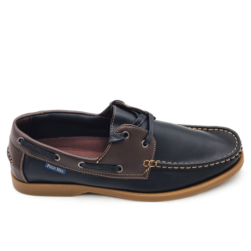 Load image into Gallery viewer, Lace Up Two-Tone Boat Shoes
