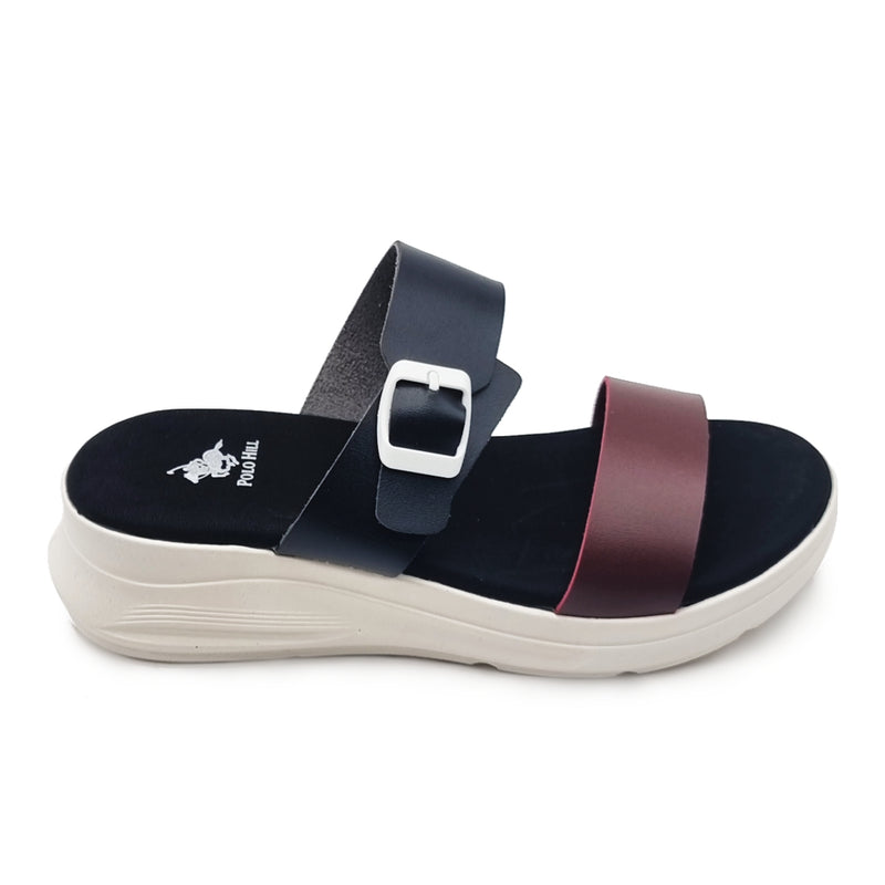 Load image into Gallery viewer, Contrast Buckle Strap Wedge Sandals
