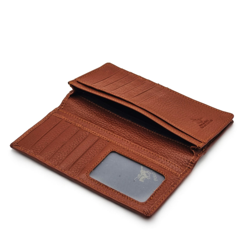 Load image into Gallery viewer, Mens Long Genuine Leather BiFold Wallet
