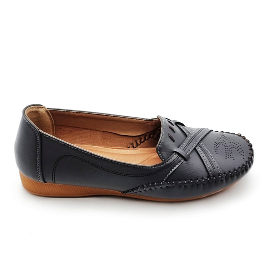 Crossed Vamp Loafers Shoes