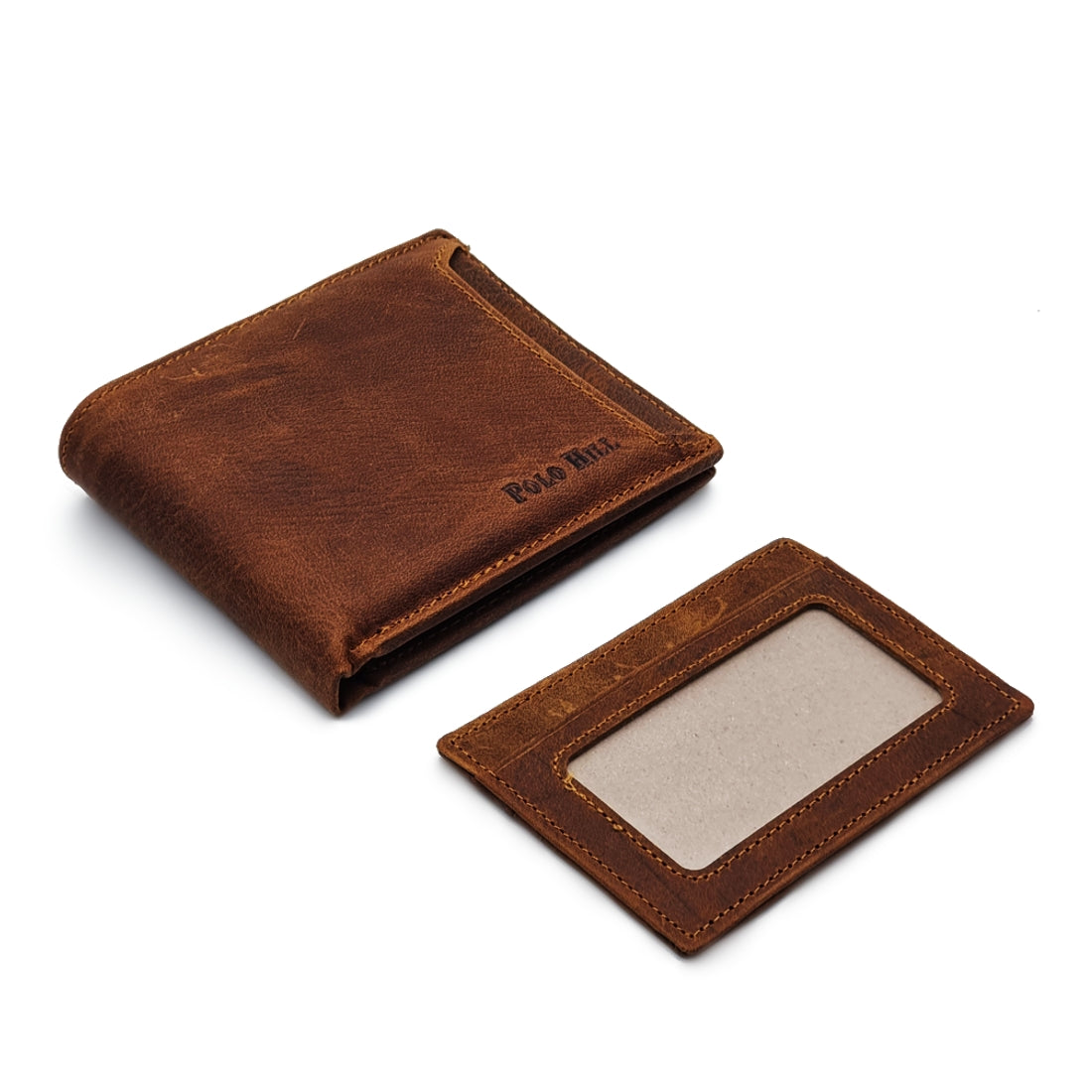 Genuine Leather BiFold Wallet with Front Pocket