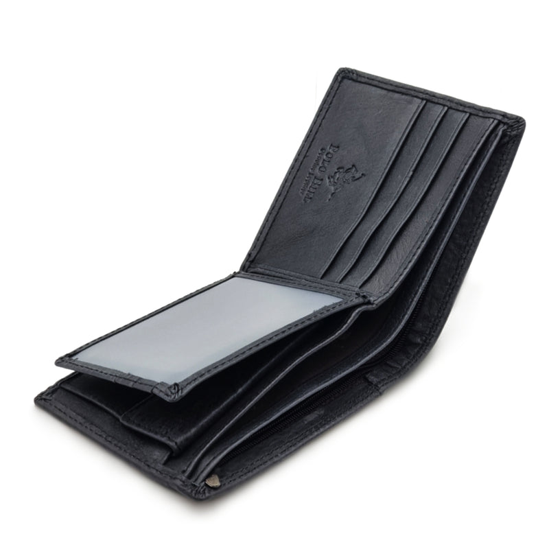 Load image into Gallery viewer, Genuine Leather Black BiFold Wallet
