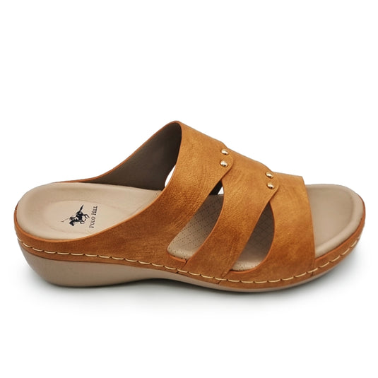 Lightweight Slide Wedge Sandals