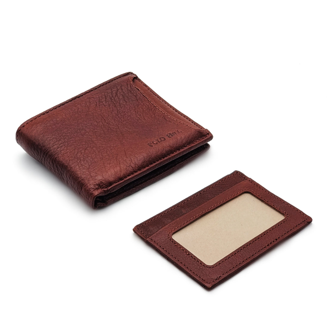 Genuine Leather BiFold Wallet with Front Pocket