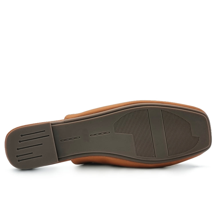 Slide On Flat Mule Heels