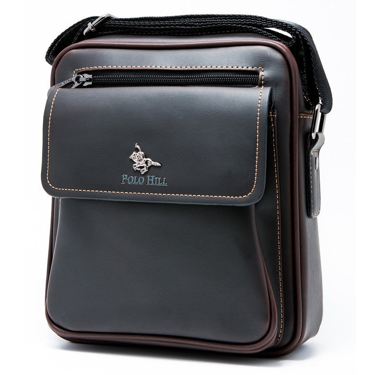 Load image into Gallery viewer, Faux Leather Crossbody Messenger Bag
