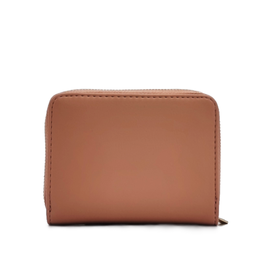 Two Toned Short Zip Wallet