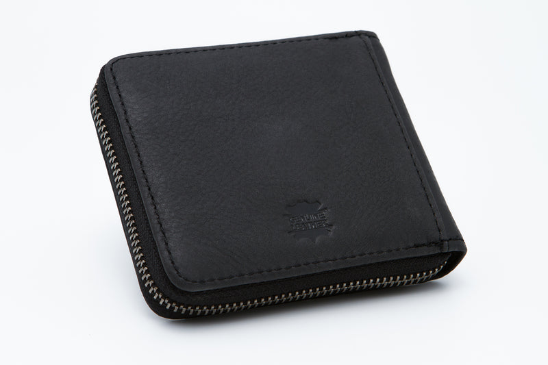 Load image into Gallery viewer, Genuine Leather RFID Protected Ziparound Wallet - Card Slots
