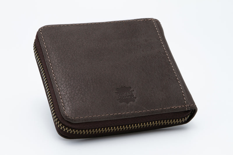 Load image into Gallery viewer, Genuine Leather RFID Protected Ziparound Wallet - Card Slots
