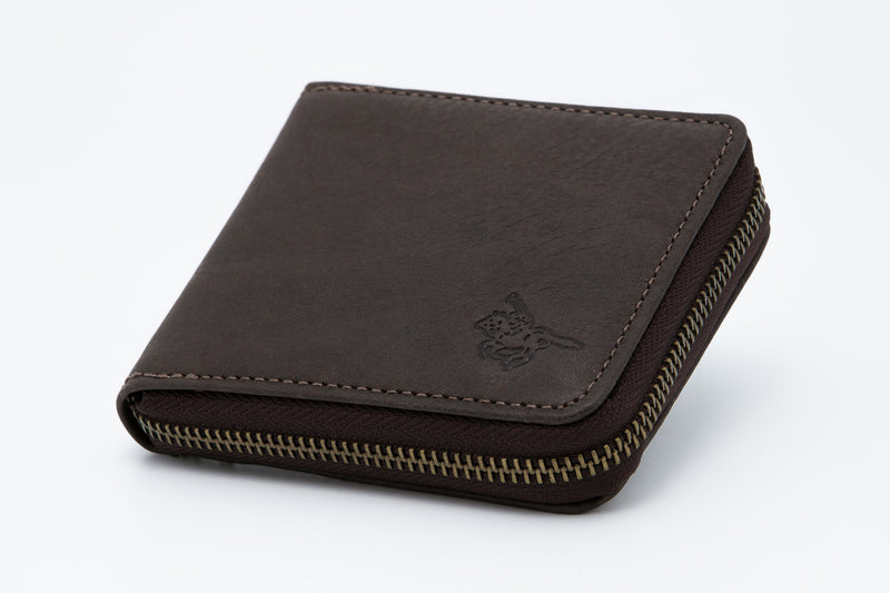Load image into Gallery viewer, Genuine Leather RFID Protected Ziparound Wallet - Coin Pouch
