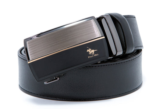 Brushed Bronze Contrast Automatic Buckle Belt
