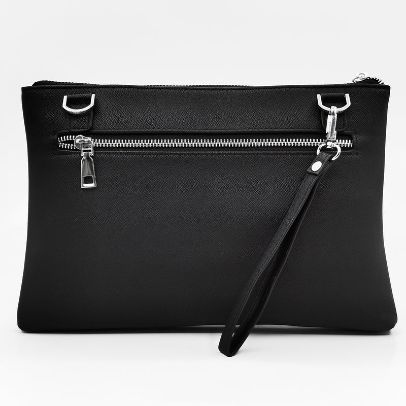 Load image into Gallery viewer, Zip Closure Hand Held Clutch Bag
