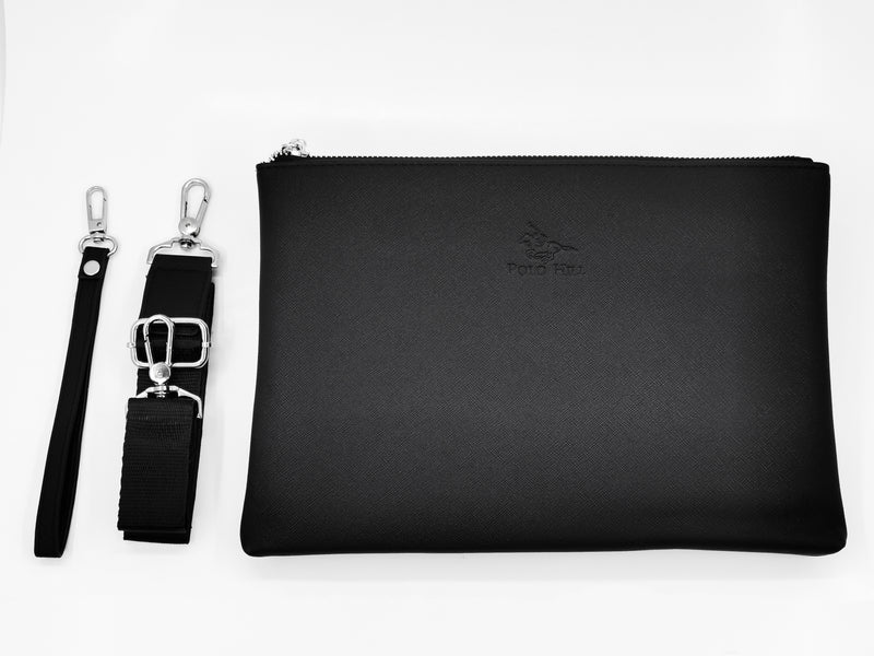 Load image into Gallery viewer, Zip Closure Hand Held Clutch Bag
