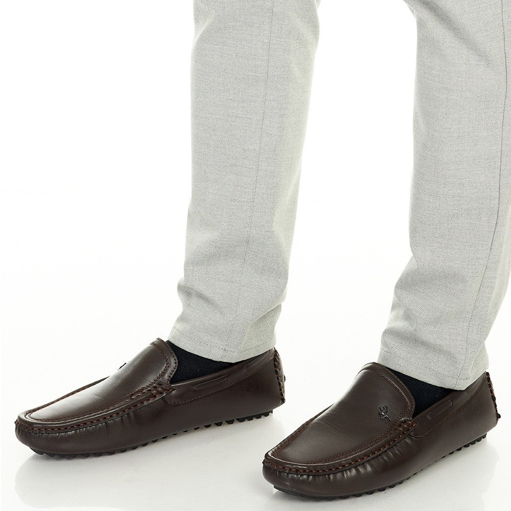 Faux Leather Moccassins Loafers