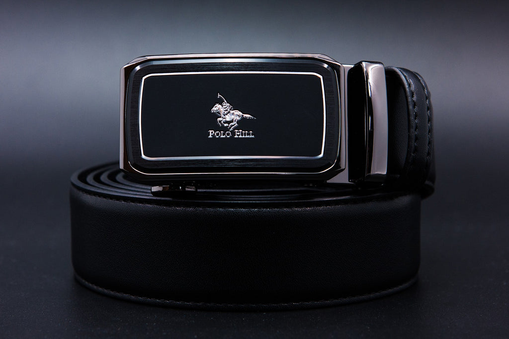 Premium Series Faux Leather Automatic Buckle 140cm Belt Gift Box
